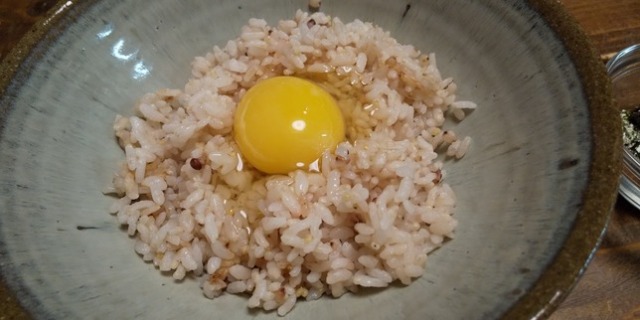 プレノワールで作った卵かけご飯